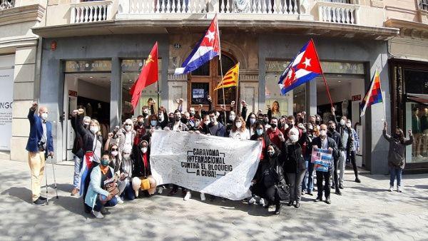 Caravana contra bloqueo a Cuba