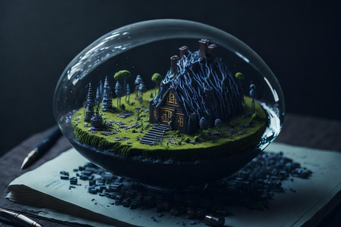 Poncho 1 - Paisaje dentro de esferoide